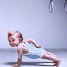 Avatar image humour bébé gym fait des pompes